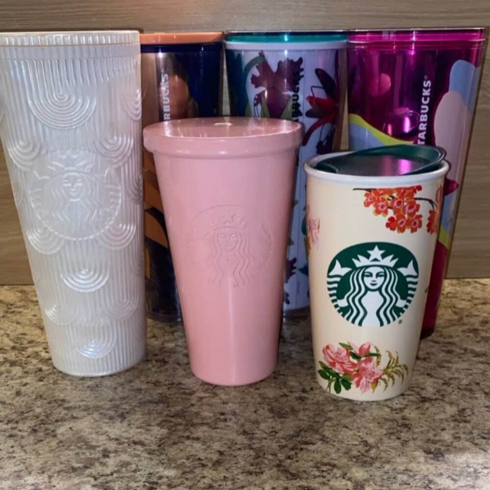 (6) STARBUCKS Tumbler Cups